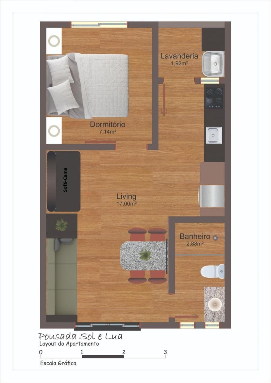 Residencial Sol E Lua Apartman Palhoça Kültér fotó